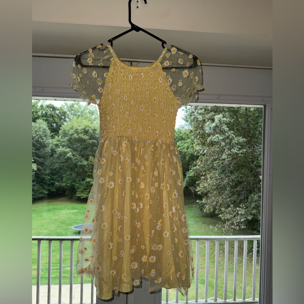 Yellow flower dress size 11/12
